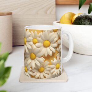 3D Daisy Flowers Mug