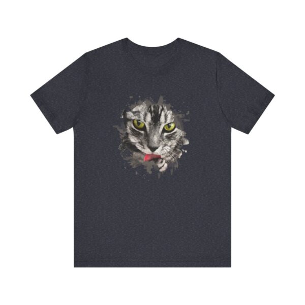Watercolor Cat Jersey TShirt - Image 3