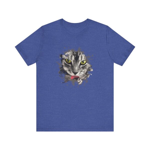 Watercolor Cat Jersey TShirt - Image 4
