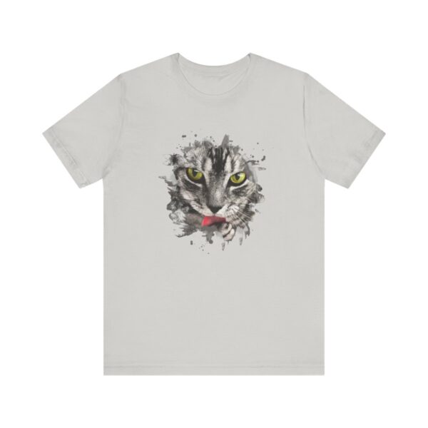 Watercolor Cat Jersey TShirt - Image 6