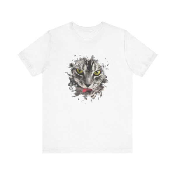 Watercolor Cat Jersey TShirt - Image 7