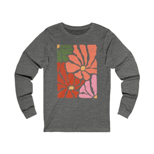 Distressed Abstract Wildflower LongSleeve - Image 2