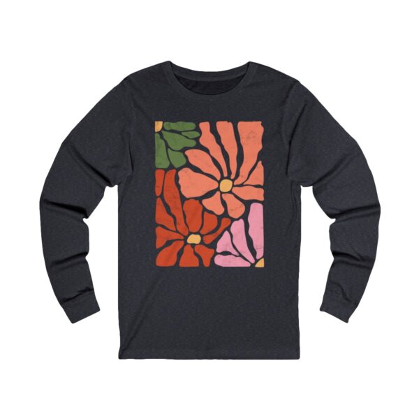 Distressed Abstract Wildflower LongSleeve - Image 4