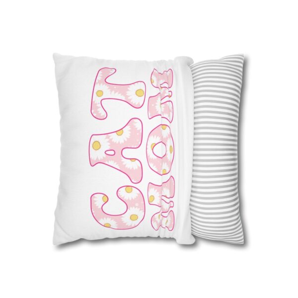 Floral Cat Mama PillowCase - Image 2