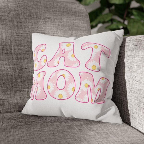 Floral Cat Mama PillowCase - Image 6