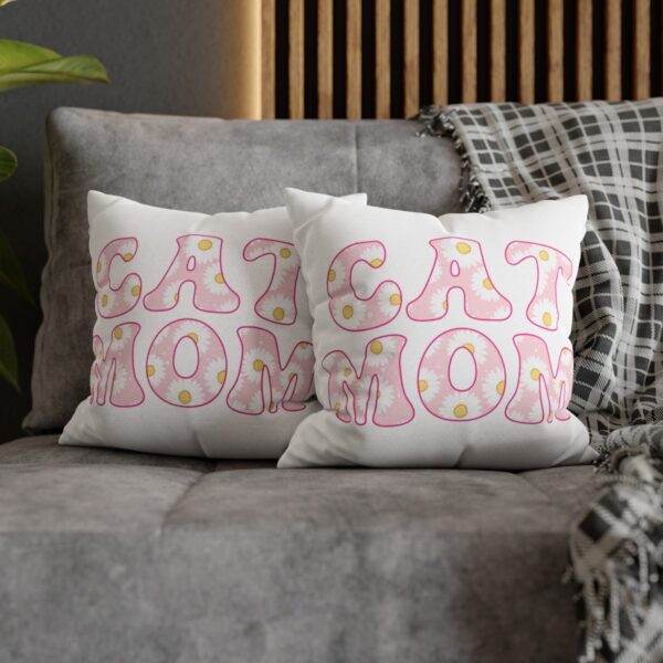 Floral Cat Mama PillowCase - Image 7