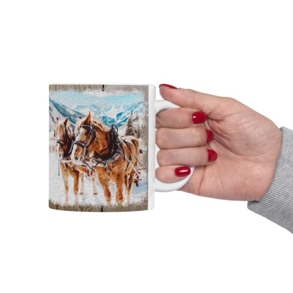 Winter Wonderland  Horse Mug - Image 8