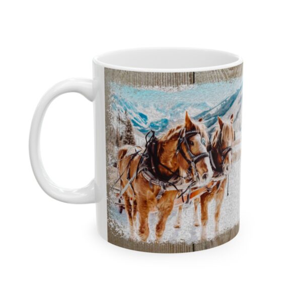Winter Wonderland  Horse Mug - Image 4