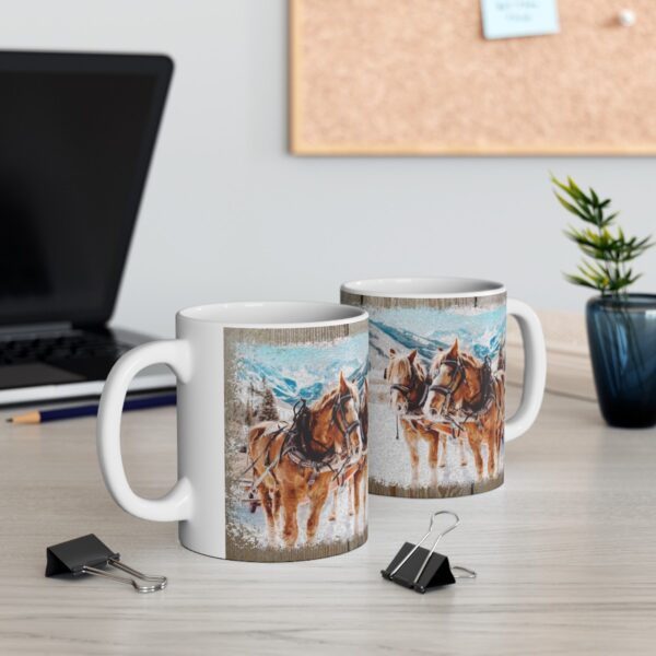 Winter Wonderland  Horse Mug - Image 5