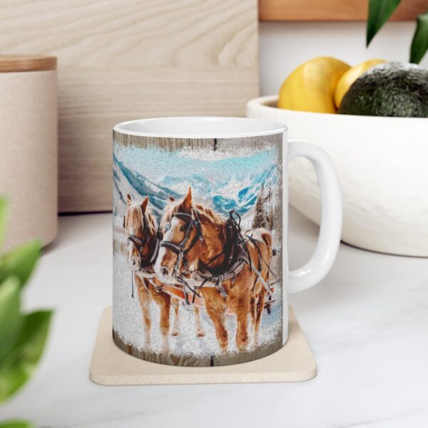 Winter Wonderland  Horse Mug - Image 6