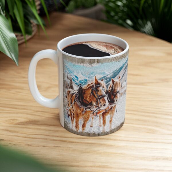 Winter Wonderland  Horse Mug - Image 7