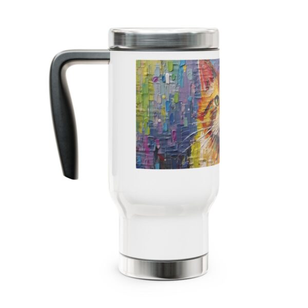Watercolor Cat Travel Mug - Image 2