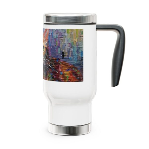 Watercolor Cat Travel Mug - Image 4
