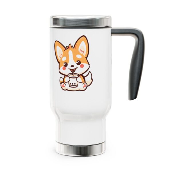 Cartoon Corgi Travel Mug - Image 5