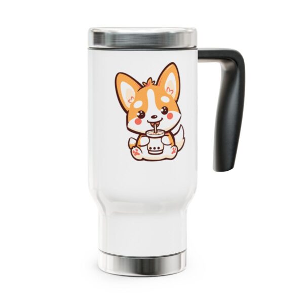 Cartoon Corgi Travel Mug - Image 6