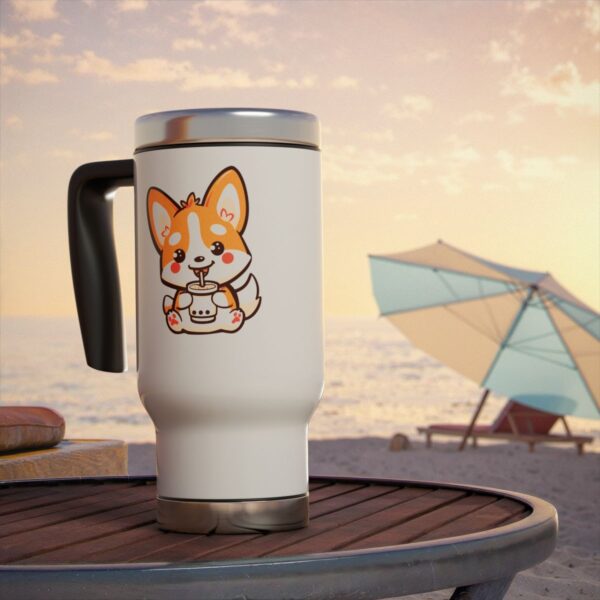 Cartoon Corgi Travel Mug - Image 8
