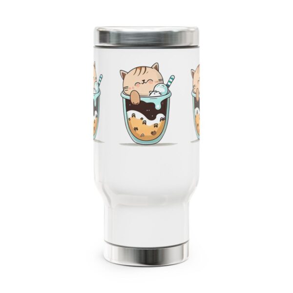 Cute Cat Travel Mug - Image 2